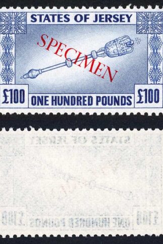 Jersey Revenue BF37 One Hundred Pounds opt SPECIMEN U/M