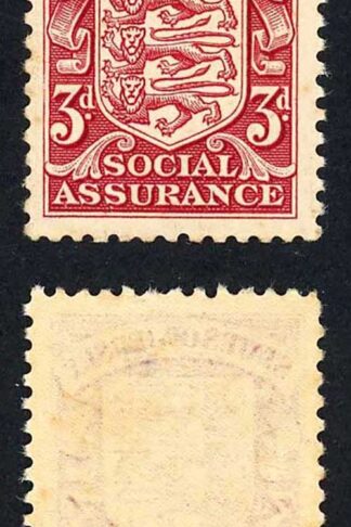 Jersey Revenue BF1 3d Carmine 1936 Waterlow M/M Very Scarce