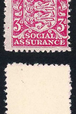 Jersey Revenue BF2 3d Carmine Social Insurance Mint (no gum as issued)