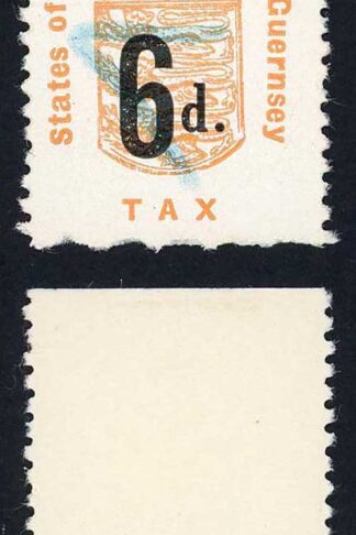 Guernsey Sales Tax BF52a 6d Small d Plant Type C