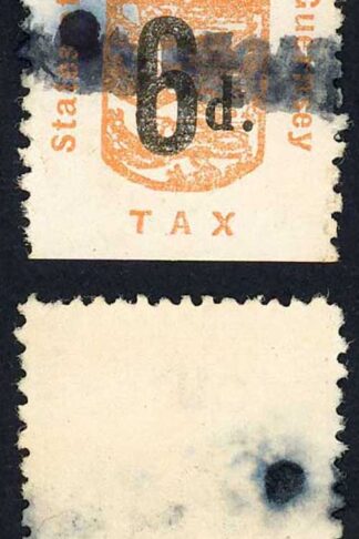 Guernsey Sales Tax BF52a 6d Small d Plant Type C