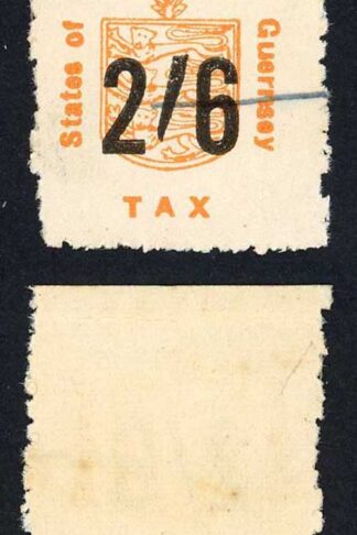 Guernsey Sales Tax BF58B 2/6 / is 8mm Plant Type C creased at top