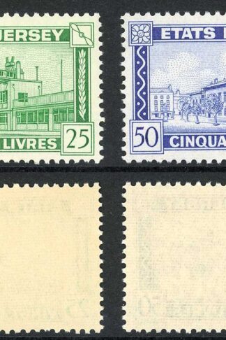 Jersey Revenue BF28/9 1963 25 and 50 Pounds Set of 2 U/M RARE