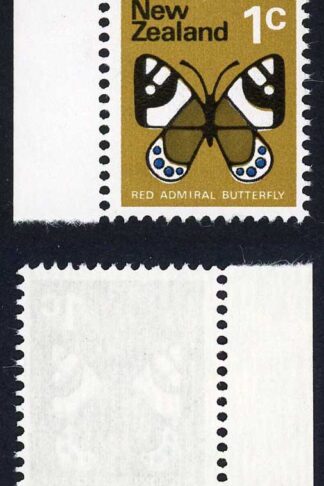 New Zealand SG915bb 1c Red Omitted U/M Cat 275 pounds