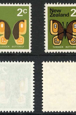 New Zealand SG916 2c Missing Black (inscription etc) U/M Cat 425