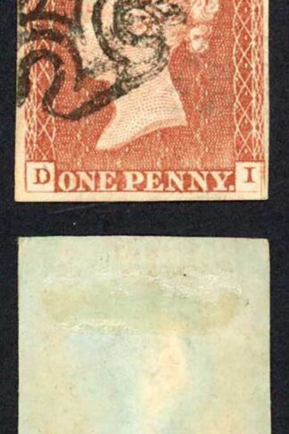 1841 Penny Red (DI) Plate 27 Fine Four Margins Cat 60 pounds
