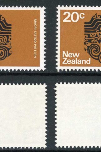 New Zealand SG1020 20c Maori Tattoo Left shift of black U/M Stunning