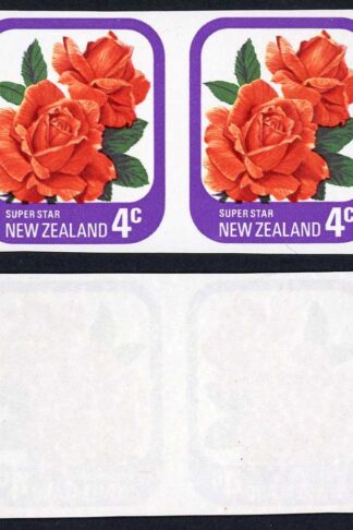 New Zealand SG1089 4c SUPER STAR IMPERF PAIR U/M