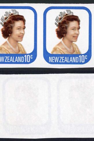 New Zealand SG1094 1979 10C QUEEN ELIZABETH II IMPERF PAIR U/M