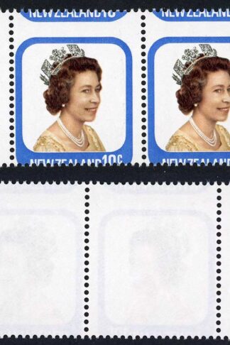 New Zealand SG1094 1979 10C QUEEN ELIZABETH II Misperf PAIR U/M