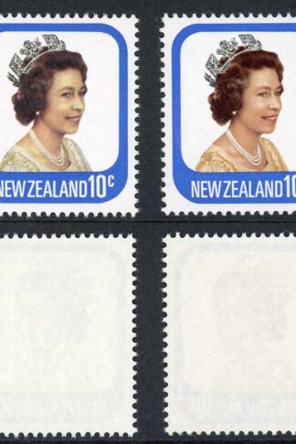 New Zealand SG1094 1979 10C QUEEN ELIZABETH II Missing Orange U/M