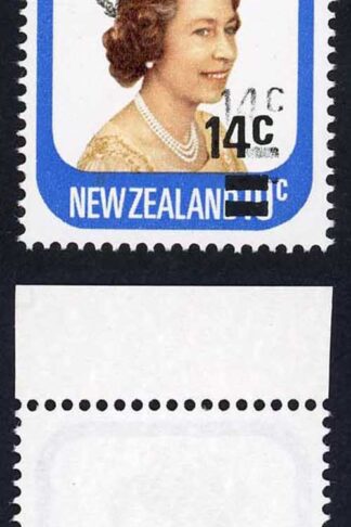 New Zealand SG1202 14C/10C QUEEN ELIZABETH II WITH SURCHARGE DOUBLE U/M