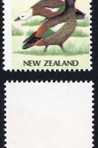 New Zealand SGSG1466var 70c PARADISE SHELDUCK WITH BLACK TRIPLE U/M