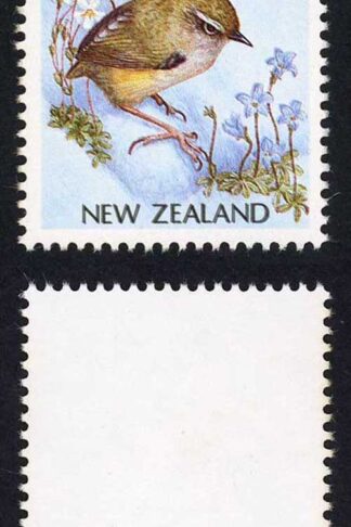 New Zealand SGSG1463bvar 45c Rock Wren with Double Print U/M