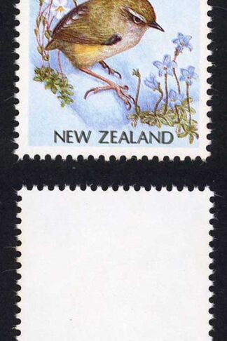 New Zealand SGSG1463bvar 45c Rock Wren with Double Print U/M
