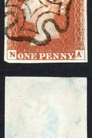 1841 Penny Red (NA) Plate 30 Fine Four Margins DOT IN CROSS Cat 65 pounds