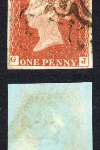 1841 Penny Red (GJ) Plate 34 Part Strike of a KILMARNOCK MX Cat 1400 pounds