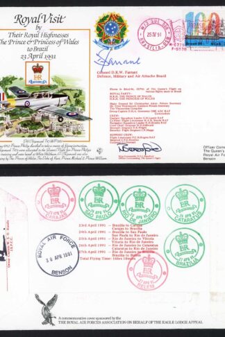 RV19c The Prince and Princess of Wales to Brazil Colonel D.K.W. Farrant (A)