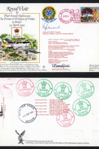 RV19c The Prince and Princess of Wales to Brazil Colonel D.K.W. Farrant (A)