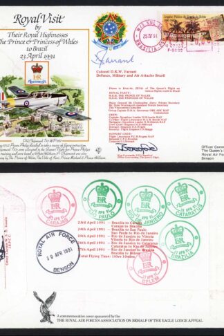 RV19c The Prince and Princess of Wales to Brazil Colonel D.K.W. Farrant (A)