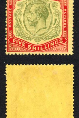 Bermuda SG53c 5/- Variety Nick in Top Right Scroll M/M Cat 400 pounds