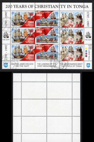 Tonga SG1382/91 Set in Sheetlets Fine used Cat 67.50