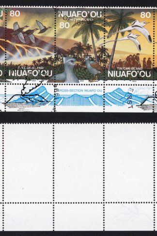 Tonga Niuafoou SG213/7 1994 Volcanic Eruptions Set Fine used Cat 8