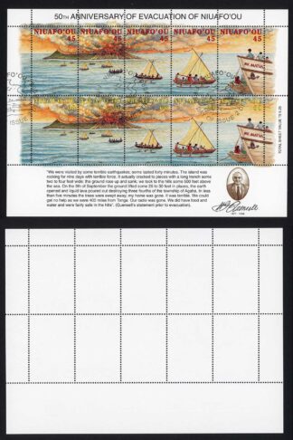 Tonga Niuafoou SG252/61 Evacuation Set Fine used Cat 10