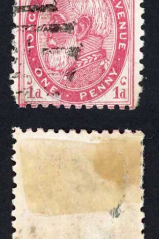 Tonga SG1b 1d Carmine Perf 12 x 11.5 used Cat 4 pounds