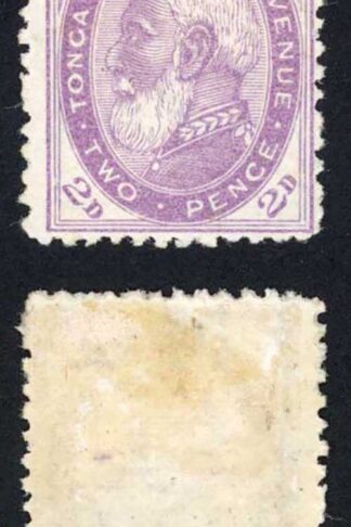Tonga SG2 2d Pale Violet Perf 12.5 M/M (hinge remainder) Cat 55 pounds