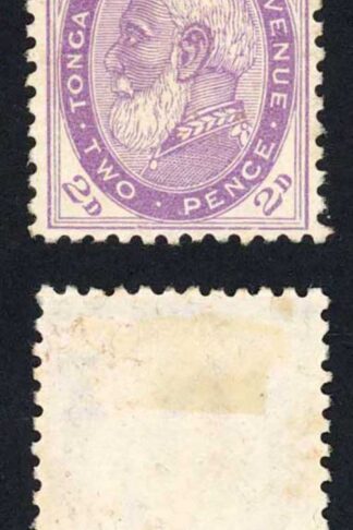 Tonga SG2ba 2d Bright Violet Perf 12 x 11.5 Mint no gum Cat 55 pounds