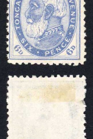 Tonga SG3 6d Blue Perf 12.5 Mint (no gum) Cat 75 pounds