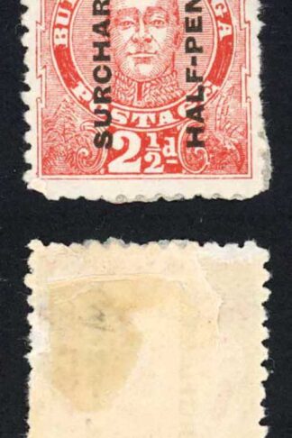 Tonga SG29 1/2d on 2 1/2d Vermilion Mint Cat 50 pounds
