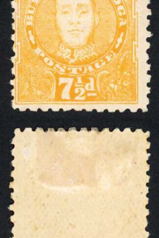 Tonga SG35 7 1/2d Orange-yellow M/M Cat 50 pounds