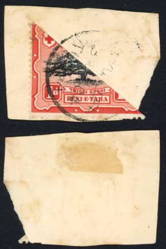 Tonga SG39 1d Bisected on small piece