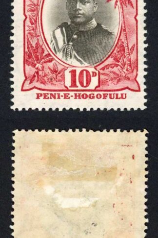 Tonga SG49c 10d Black and Lake Small second O M/M Cat 225 pounds