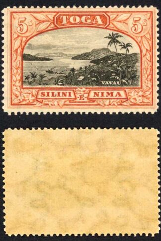 Tonga SG53 5/- Wmk upright M/M Cat 50 pounds