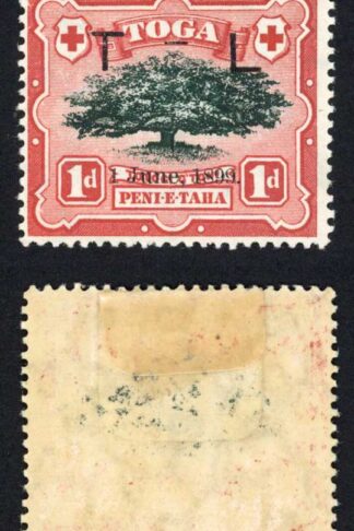 Tonga SG54 1899 Royal Wedding Hyphen 2mm M/M Cat 45 pounds
