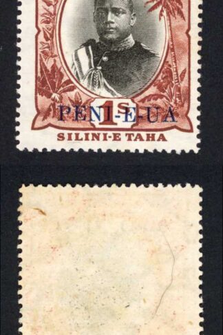 Tonga SG67a 2d on 1/- NO hyphen before TAHA MINT Cat 450 pounds
