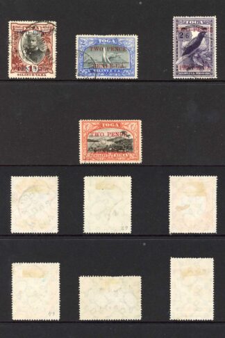 Tonga SG64/70a Set of 7 fine used Cat 170 pounds
