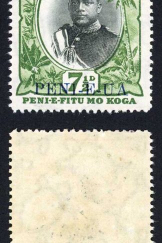 Tonga SG65 2d on 7 1/2d U/M Cat 42 pounds