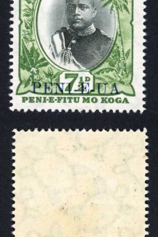 Tonga SG65 2d on 7 1/2d U/M Cat 42 pounds