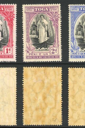 Tonga SG71/3 1938 20th Anniversary Set of 3 M/M Cat 40 pounds