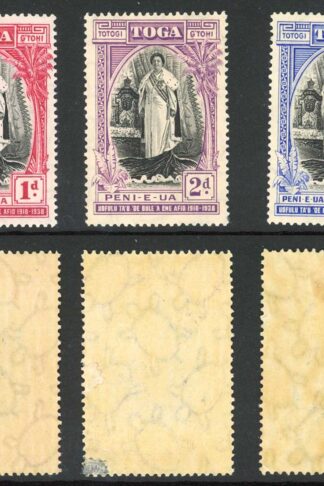 Tonga SG71/3 1938 20th Anniversary Set of 3 M/M Cat 40 pounds