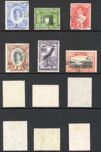 Tonga SG74/82 1942 Set wmk Script Fine used Cat 110 pounds