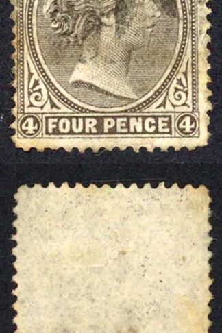 Falkland Is SG2 4d Grey Black No Wmk (Corner crease) Cat 160 pounds