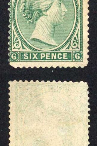 Falkland Is SG3 6d Blue-green No Wmk No Gum Cat 120 pounds