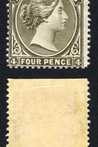 Falkland Is SG9 4d Grey Black Wmk CA Sideways to right Part Gum Cat 475 pounds