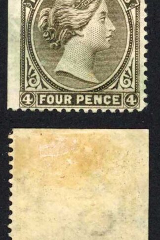 Falkland Is SG9 4d Grey Black Wmk CA S/ways to right M/M (hinge remainder) Part
