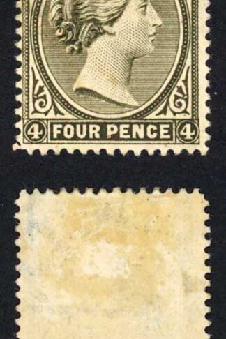 Falkland Is SG12 4d Olive Grey-black Wmk upright M/M Cat 225 pounds